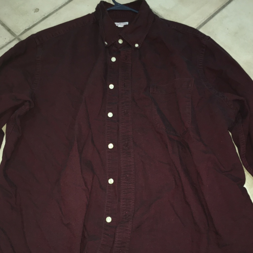 A long sleeve collard shirt